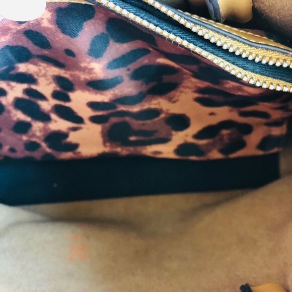 Co-Lab Cognac Vegan Leather Small Tote Bag - Picture 6 of 16